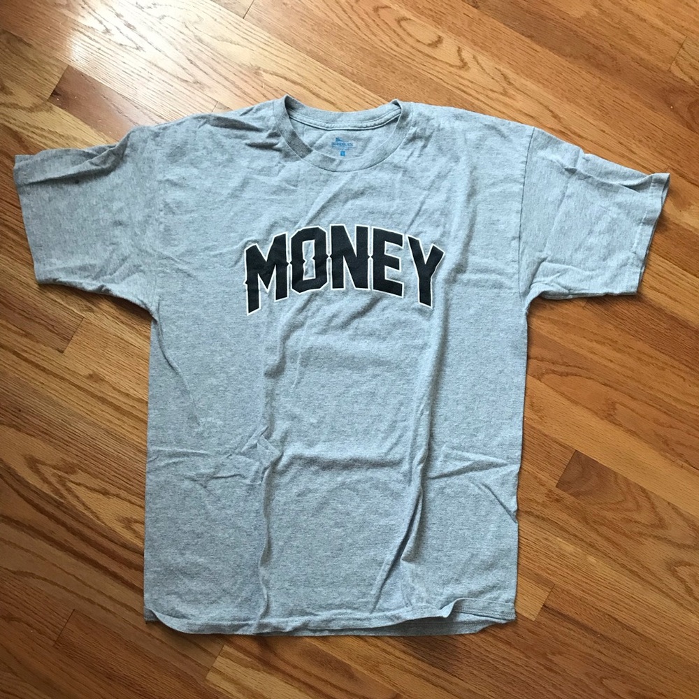 MONEY Gray Graphic T-Shirt That’s right, it costs $5000!